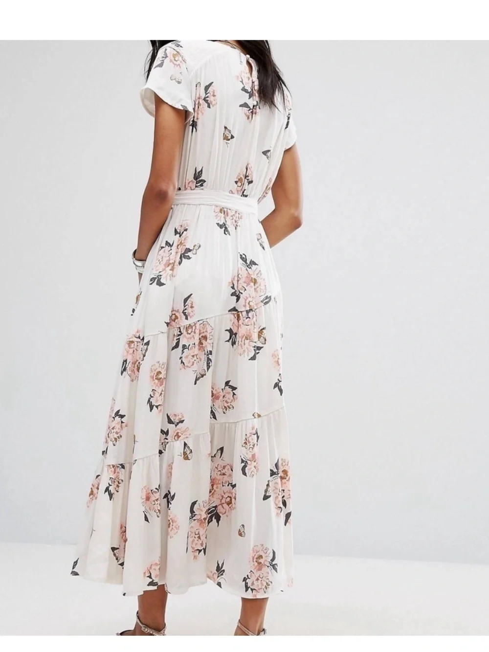 Free people all I got maxi dress cream size 0